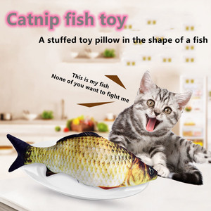 RTS vendita calda il gatto imita il pesce giocando con cuscini da tiro <span class=keywords><strong>Catnip</strong></span> masticare animale domestico pesce interattivo giocattolo per gatti per gatti 20CM 30CM 40CM - Product Image 3