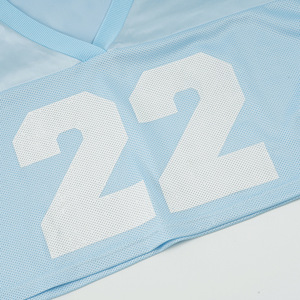 Camiseta deportiva de manga corta con diseño personalizado para el día del partido, estilo boxy, de malla, para fanáticas del fútbol americano, para mujer. - Product Image 4