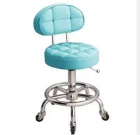 Chaise de bureau de médecin de haute qualité tabouret de laboratoire tabouret rond pivotant tabouret de Salon réglable en hauteur avec dossier