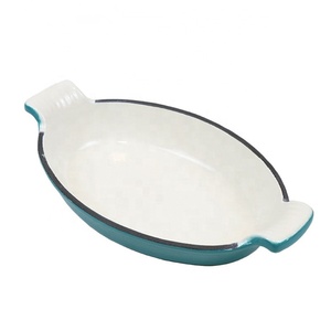 Poêle à <span class=keywords><strong>poisson</strong></span> en fonte et émail <span class=keywords><strong>Au</strong></span>, ustensile de cuisson, ustensile de cuisine - Product Image 6