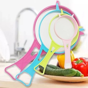 Ensemble de 4 passoires en plastique à mailles fines avec poignée, sans BPA, pliables, pour farine, lait de soja, jus, thé - Product Image 6