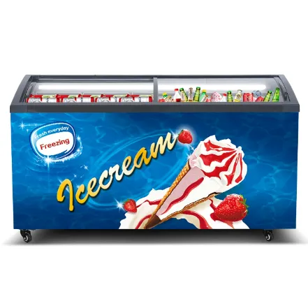 Buon prezzo porta scorrevole in vetro congelatore a pozzetto supermercato gelato congelatore commerciale congelatori a pozzetto