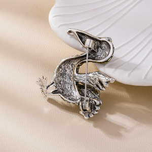 Weiman Nuevo Broche Creativo Retro Único de Aves (Tucán y Cormorán) con Esmalte de Colores y Zirconia Exquisita, Estilo Neutral y Sencillo, para Boda y Niños - Product Image 5