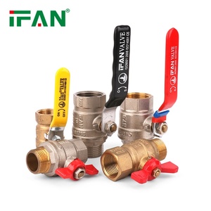 Valvola a sfera IFAN ODM OEM in ottone da 1/2"-2" con maniglia a farfalla lunga, valvole a sfera in ottone filettate per acqua e gas - Product Image 2