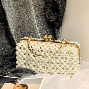 Sac de soirée haut de gamme pour femme, design unique orné de perles, portefeuille transfrontalier au design innovant, sac cadeau - Product Image 1