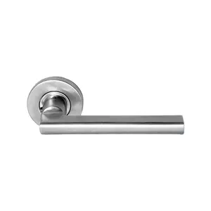 Stainless Steel SS 304 Solid Fire Proof Door Lever Right Angle Handle