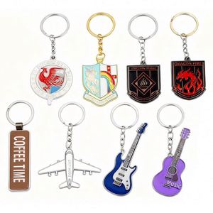 Enamel Customized Keyring Ring Keychains Holder Key Chains Metal Logo Design Wholesale Souvenir 2D 3D Custom Promotional <b>Gifts</b> - Product Image 5
