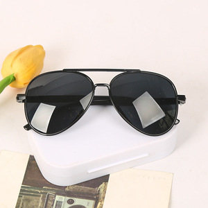 Unisex Aviator Sunglasses UV390 Polarized Plastic <b>Frame</b> Acrylic Lens <b>Grey</b> Color Driving Glasses - Product Image 1