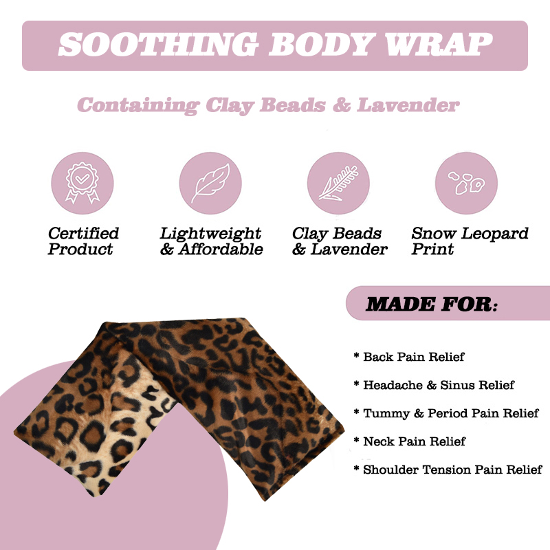 microwave wheat bag heat pack clay bead weighted neck shoulder pillow seed lavender therapy heat pad