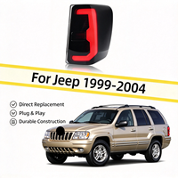 Cocok untuk Jeep Grand Cherokee 1999-2004, Lampu Belakang Modifikasi LED Running Lights, Lampu Sein, Lampu Mundur