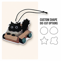 Désodorisant de voiture en papier personnalisé pour baskets, carte parfumée suspendue avec logo, impression couleur recto-verso