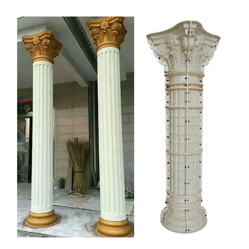 Il produttore ha fornito stampi in calcestruzzo romano di 30cm di diametro per stampi a iniezione plastica per pilastri per prodotti domestici