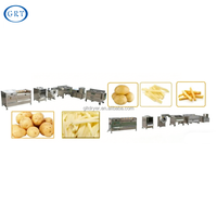 Complete productielijn voor aardappelchips met automatisch was-, schil-, snij-, frituur- en verpakkingssysteem