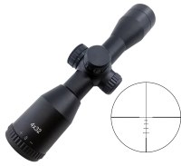 Portée de chasse Sport de plein air 4X32BC avec rouge vert illuminé rapide ajuster la portée d'arbalète optique tactique de chasse