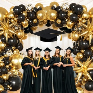 Décorations de fête de remise des diplômes, fournitures de fête, kits de ballons dorés et noirs, ensemble personnalisé de cadeaux de fête de remise des diplômes pour la remise des diplômes - Product Image 5