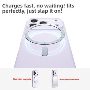 Funda Magnética de Silicona Líquida Compatible con 17 Pro Max, con Cobertura Total, Orificios Precisos y Diseño de Botones de una Sola Pieza - Product Image 2