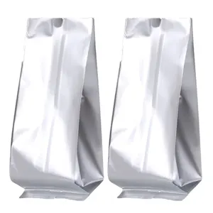 스타 포장 맞춤형 은색 알루미늄 호일 플라스틱 가방 브라운 크래프트 선물 리본 핸들 공예 종이 가방
