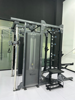Rack de musculation demi-cage avec machine à câbles croisés ROSEN Fitness en acier pour salle de sport commerciale, entraînement complet du corps