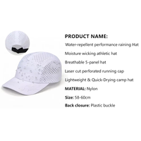 Gorra de Running de Secado Rápido para Verano, con Orificios Láser, 5 Paneles, Impermeable, para Campamento