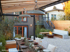 Brasero extérieur personnalisé en acier, foyer à gaz en acier Corten – Brasero en fer durable pour terrasse - Product Image 2