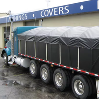 Rideau latéral extérieur à haute résistance à la déchirure Bâche en PVC imperméable et solaire Rouleau de toile Bâches de camion anti-UV tissées
