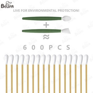 Nuovo stile logo personalizzato portatile 4 pz/set Mini professionale Set di pennelli per il trucco strumento con specchio in Silicone tampone di cotone - Product Image 5