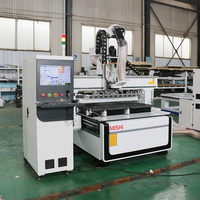 Máquina para hacer puertas de madera 1325 3D ATC CNC máquina de corte De Madera Muebles de carpintería enrutador CNC ATC de 3 ejes