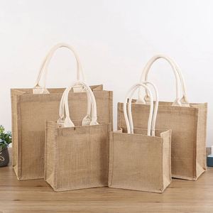 Bolsas de Tela Reutilizables Ecológicas con Logotipo Personalizado, Regalos Promocionales, Bolsa de Compras de Algodón Reciclado y Yute para Bodas - Product Image 1