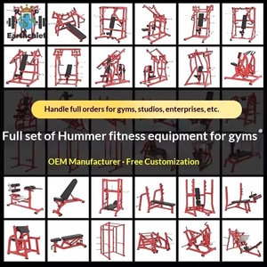 Équipement de fitness Hummer : Appareil de musculation professionnel pour la poitrine (<span class=keywords><strong>presse</strong></span>), les dorsaux (high/low pull), les squats et l'entraînement des jambes – Série Acier 900 Complète - Product Image 4