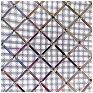 Maille métallique tissée architecturale en acier inoxydable à <span class=keywords><strong>double</strong></span> couche, maille métallique <span class=keywords><strong>rigide</strong></span>, maille métallique décorative pour armoires - Product Image 1