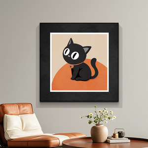 Nouvelle <span class=keywords><strong>peinture</strong></span> à l'huile numérique, art mural, décoration de salon, abstrait, minimaliste, <span class=keywords><strong>noir</strong></span> <span class=keywords><strong>et</strong></span> <span class=keywords><strong>blanc</strong></span>, cadre en alliage d'aluminium - Product Image 4