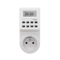 Enchufe Inteligente con Temporizador Digital LCD y Programación Cíclica de 7 Días, 16A de Corriente Máxima, 230V