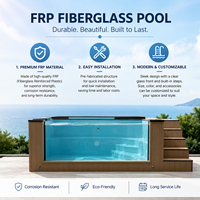 Fabricant de piscines commerciales en PRV sur mesure, grande capacité, préfabriquées, en composite, vente en gros