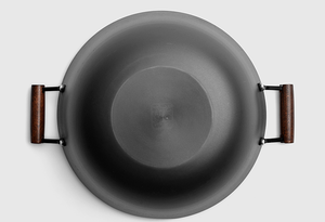 Olla Wok de Hierro Fundido de Gran Tamaño, 34, 36, 38, 40 cm, con Fondo Plano, Precio de Fábrica - Product Image 5