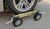 Roues auxiliaires de remorque (tubes carrés avec roues à noyau en fer de 150mm) Chariot de voiture de roue d'outil de déplacement de véhicule