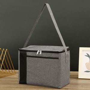 Customization Your Logo Portable Non Woven Large Shoulder Beach Thermal Lunch Box Insulated Cooler Bag - Product Image 2