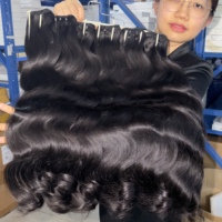 Lot Complet de Cheveux Humains Bruts 100% Naturels Non Traités, Pointes Plus Épaisses, Lisses Naturels, Ondulés, Bouclés Indiens, Bouclés Birmans, Ondulés Naturels