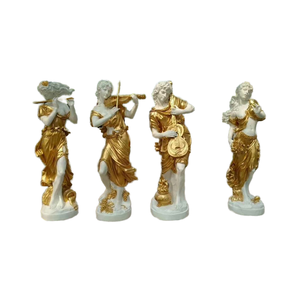 屋内/屋外等身大エレガントグラスファイバー伝統的なギリシャの女神アールデコ手作り宗教彫刻ミュージカルフィギュア - Product Image 4