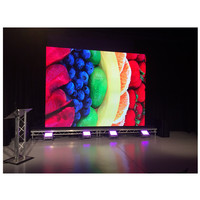 Écran LED intérieur/extérieur P2.976 500x500mm, connexion par câble, panneau d'écran LED suspendu à 45 degrés avec SDK pour la publicité
