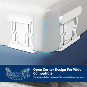 ที่หนีบผ้าปู<span class=keywords><strong>ที่นอน</strong></span>แบบปรับได้ ป้องกันการลื่นไถล 4 ชิ้น <span class=keywords><strong>พร้อม</strong></span>โลโก้สั่งทำพิเศษ สำหรับผ้าปูที่นอนรัดมุม ปลอกผ้านวม และผ้าห่ม - Product Image 3