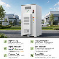 Système de stockage d'énergie solaire hybride 100 kW 200 kW, kit complet avec batterie LiFePO4 pour alimentation hors réseau/dans le réseau des usines