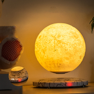 เซ็นเซอร์สัมผัส3สีโคมไฟเตียงดวงจันทร์ลอยได้แสงจันทร์ยามค่ำคืนสำหรับตกแต่งห้องนอน - Product Image 4