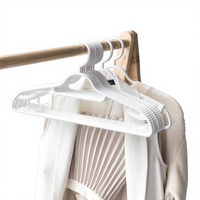 SB TECH Robuster, gekerbter Kleiderhaken aus glänzendem, umweltfreundlichem PP-Kunststoff, moderner, multifunktionaler Kleiderorganizer, Wandmontage für den Kleiderschrank