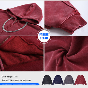 เสื้อฮู้ดซิปมีโลโก้แบบกำหนดเอง ลายบาติก ซักล้างได้ สำหรับผู้ชาย สไตล์ลำลองแนวสตรีท ดีไซน์ขาดๆ ทำจากผ้าโพลีเอสเตอร์/คอตตอนฟลีซ พิมพ์ลายดิจิทัล - Product Image 6