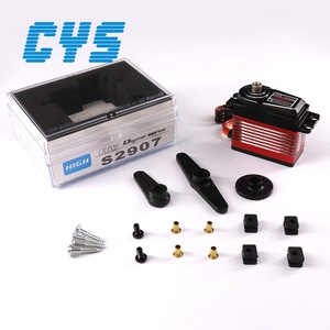 Servomoteur RC à engrenage en titane série 29 haute vitesse 0.06sec boîtier entièrement en métal contrôle numérique 7.4V-pour voiture jouets hélicoptères RC - Product Image 4