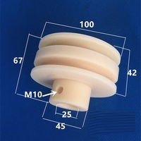 Poulie multi-fente en U poulie à courroie en nylon poulie étagée en plastique UPE POM roue de corde U rainure câble poulie poulie poulie