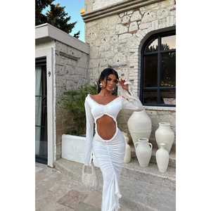 Robe de soirée blanche Lotte - Product Image 3