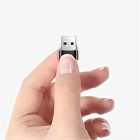 Adaptateur OTG en alliage d'aluminium Type-C Femelle vers USB Mâle avec charge rapide PD et transfert de données ultra-rapide