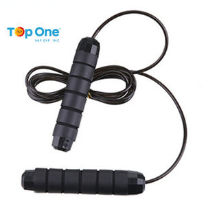 Top One fil d'acier réglable PVC vitesse lourde poignée de saut corde à sauter pondérée avec roulements à billes en plastique Durable - Product Image 6