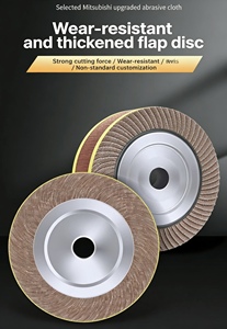 แผ่นขัดกระดาษทรายแบบหนา 30 มม. ชนิดหัวจับสำหรับขัดเงา ขัดโลหะ กำจัดสนิม ขัดรอยเชื่อม OEM - Product Image 5